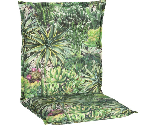 Galette d'assise pour siège à dossier bas 98 x 46 cm coton-tissu mélangé  vert - HORNBACH Luxembourg