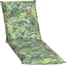 Coussin pour chaise longue 191 x 58 cm coton-tissu mélangé vert-thumb-0