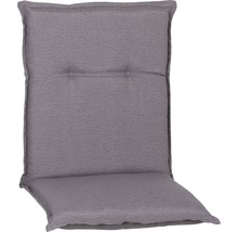 Galette d'assise pour siège à dossier bas 98 x 46 cm coton-tissu mélangé gris-thumb-0