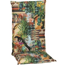 Galette d'assise pour siège à dossier haut 118 x 46 cm coton-tissu mélangé beige marron vert-thumb-0