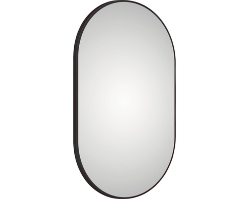 Miroir de salle de bains DSK black Oval mat 60 x 100 cm