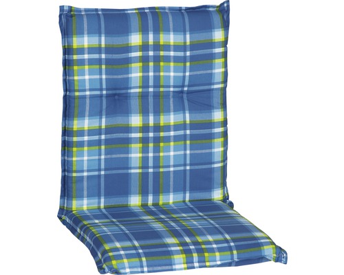 Coussin galette d'assise beo®101 x 50 x 6 cm à carreaux bleu-0