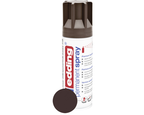 Spray permanent edding® marron chocolat mat 200 ml-0