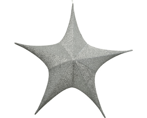 Étoile décorative argent Ø 80 cm argent