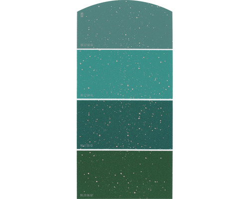 Carte échantillon nuancier H26 effet scintillant intense Univers des couleurs vert 21x10 cm