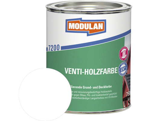 MODULAN 7200 Venti-Holzfarbe weiß 750 ml