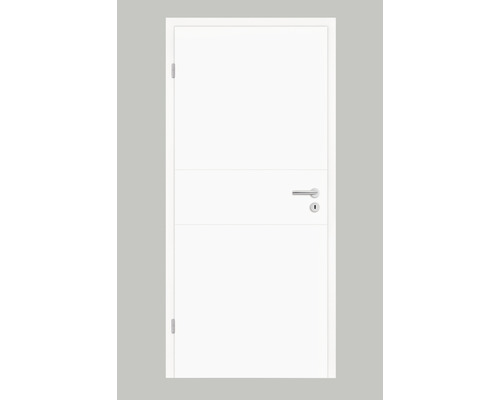 Zimmertür Pertura Tilda 11 Design weiß (ähnlich RAL 9003) 61x198,5 cm Links-0