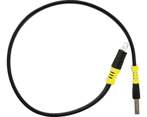 Câble de raccordement Goal Zero câble USB vers Lightning noir et jaune 25 cm