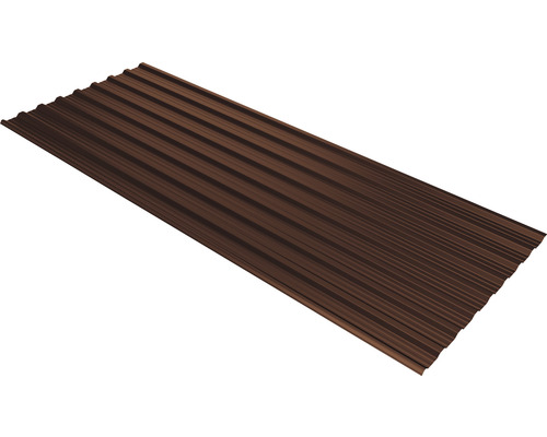 PRECIT Trapezplatte T18DR chocolate brown RAL 8017 1500 x 1138 x 0,5 mm