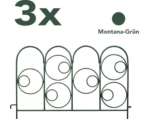 Kit de 3 espaliers Circle l 56 x 40 cm vert-0