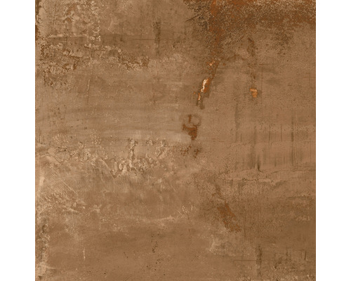 Dalle de terrasse en grès cérame fin Metallic Corten Brown 60x60x2cm