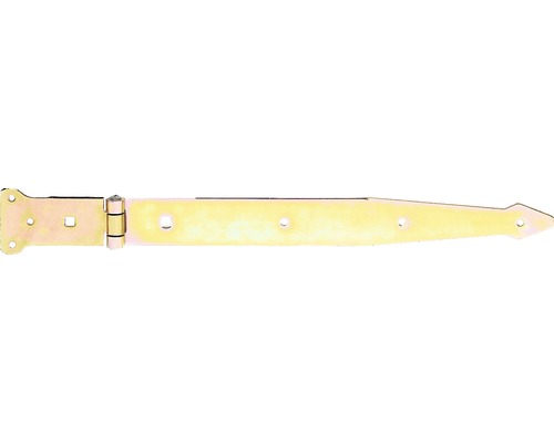 Charnière Type 64 lourde, 400x45mm, galvanisée jaune
