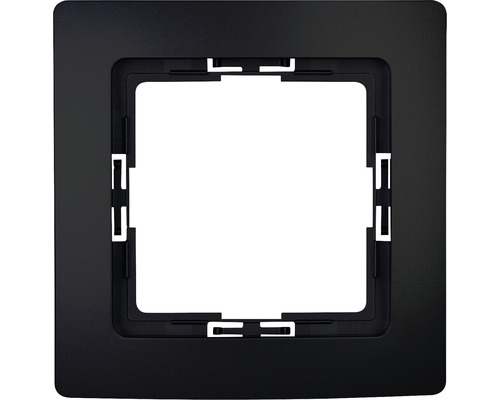 Plaque d'interrupteur simple Kopp 308450066 Paris noir mat
