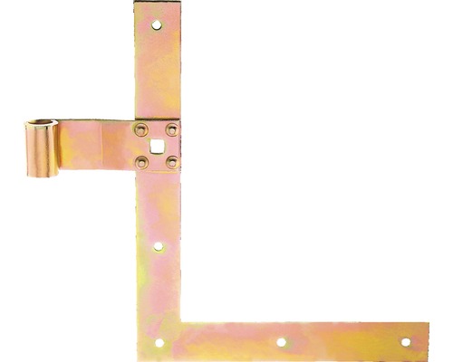Fensterladen-Winkelband Typ 25 unten, 250 x 200 x 13 mm, Galv. gelb verzinkt