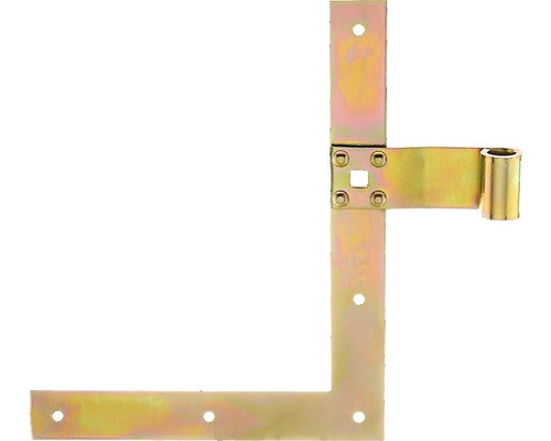 Courroie de volet perpendiculaire Type 25 en haut, 250x200x13mm, en acier galvanisé jaune Courroie de volet perpendiculaire Type 25 en haut, 250x200x13mm, en acier galvanisé jaune