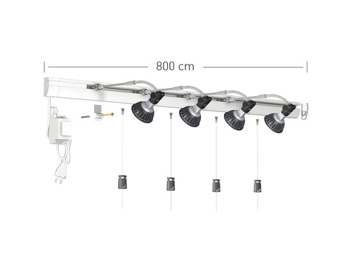 Combi Rail Pro Light blanc jeu LED 8 m-0