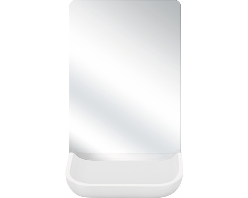 Miroir de maquillage plateau blanc