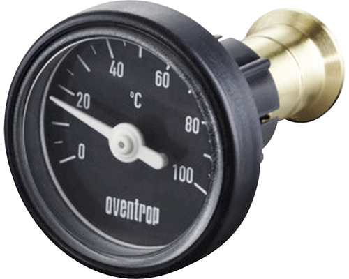 Jeu de transformation Oventrop thermomètre anthracite DN 20/25 pour robinet à boisseau sphérique Optiball 1077182
