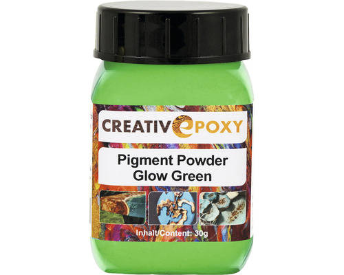 CreativEpoxy Pigment Pulver für Gießharz Glow grün 30g