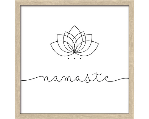 Image encadrée Namaste 33x33 cm