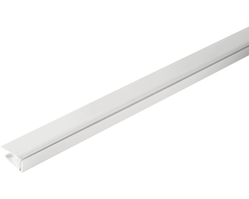 Baguette de finition plastique blanc clipsable pour épaisseurs de panneau 8 - 10 mm 10x22x2600 mm