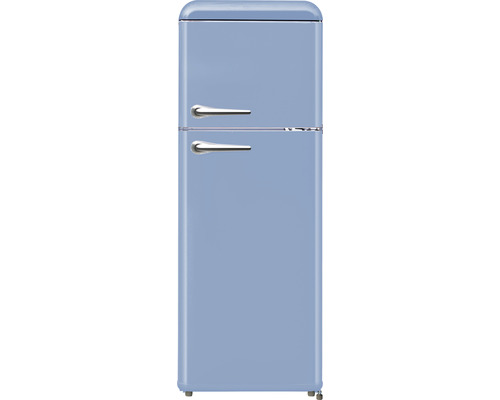 Réfrigérateur congélateur Wolkenstein WKG218RT LB lxhxp 55 cm x 147 cm x 60 cm cm compartiment de réfrigération 160 l compartiment de congélation 48 l