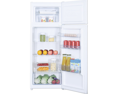 Réfrigérateur congélateur PKM GK212 W lxhxp 54,50 cm x 143 cm x 55,50 cm cm compartiment de réfrigération 169 l compartiment de congélation 37 l