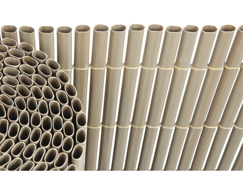 Brise-vue Konsta en PVC de forme ovale 3 x 0,9 m sable structuré