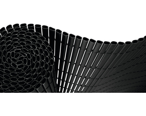 Brise-vue Konsta en PVC de forme ovale 3 x 1,8 m anthracite
