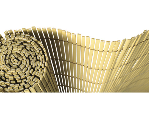Brise-vue Konsta PE/PP plastique plein 3 x 0,9 m aspect bambou