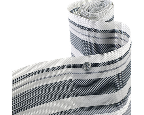 Brise-vue Konsta en PVC tissu 580 g/m² 3 x 0,9 m gris/anthracite/blanc