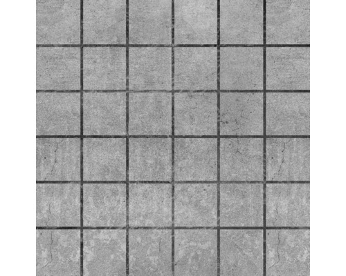 Mosaïque en grès cérame Baltimore gris 30 x 30 cm