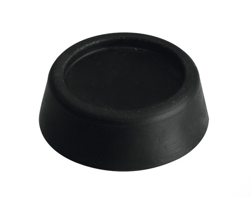 Support pour machine à laver en plastique noir Ø 45 mm 4 pièces