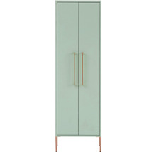 Armoire maxi Möbelpartner Sari couleur de façade vert menthe 46,2 x 154,7 x 30,1 cm-thumb-2