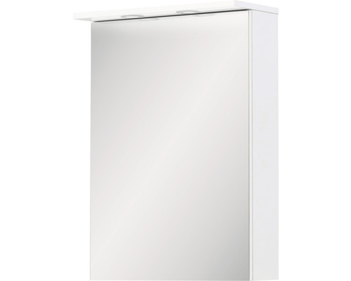 Armoire de toilette Möbelpartner Spot 50,4 x 23,7 x 72,3 cm blanc 1 porte led