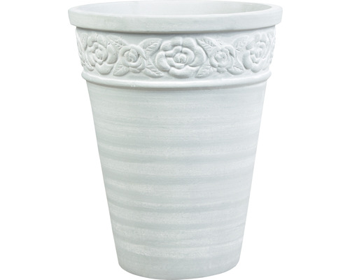 Vase Lafiora terre cuite Ø 35 cm H 45 cm blanc