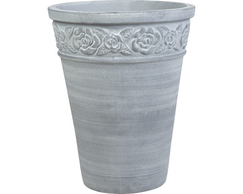 Vase Lafiora terre cuite Ø 35 cm H 45 cm gris