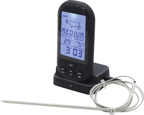 Thermomètre à barbecue Tenneker® numérique avec affichage des niveaux de cuisson