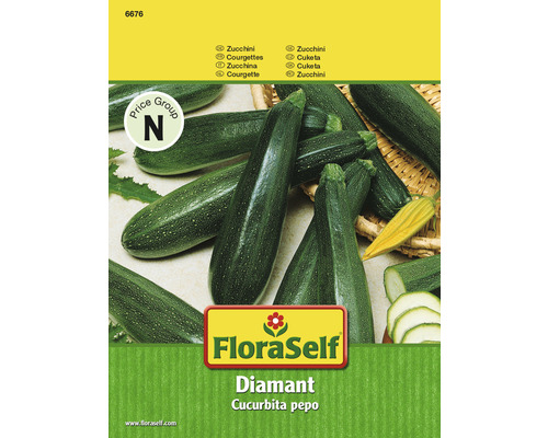 Courgette 'Diamant' FloraSelf semences de légumes hybrides F1