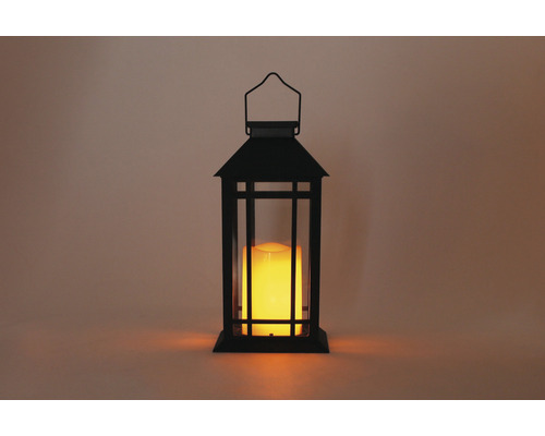 Lanterne LED Lafiora avec bougie H 27 cm Design B