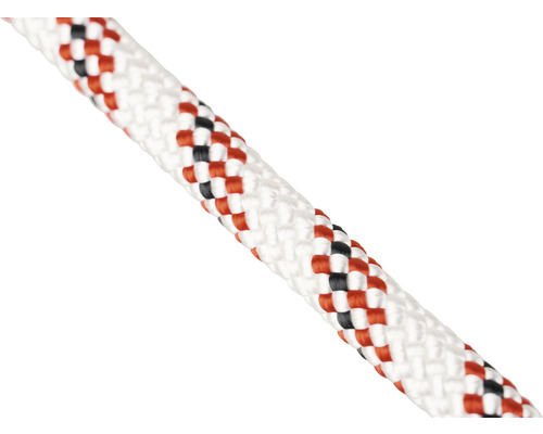Corde Passat Mamutec en polyester blanc/rouge Ø 6 mm