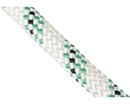 Corde Passat Mamutec en polyester blanc/vert Ø 6 mm