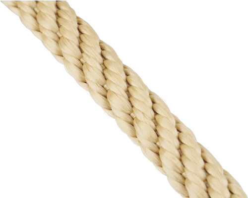 Corde poulie polypropylène crochet sécurité Ø 20 mm longueur 40 m beige