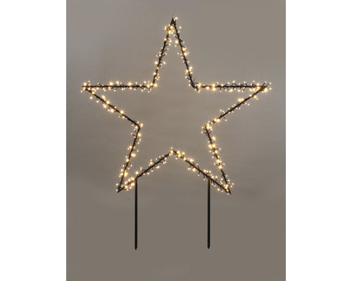 Objet lumineux Lafiora figurine décorative LED étoile 350 LED couleur d'éclairage blanc chaud avec minuterie et commande d'ambiances d'éclairage