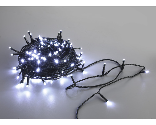 Guirlande lumineuse Lafiora 23,85 m + alimentation 10 m 160 LED couleur d'éclairage blanc neutre avec télécommande, minuterie, variateur et fonction mémoire
