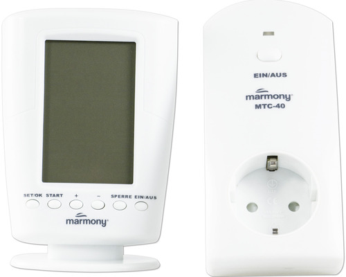 Thermostat radio Marmony MTC-40 Fixation à brancher blanc Marmony