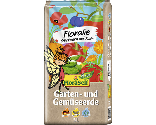 Garten- und Gemüseerde FloraSelf Nature Floralie 5 L