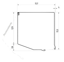 ARON Vorbaurollladen PVC grau 135 x 196.5 cm Aluminium weiß (ral 9016) Gurtzug Rechts-thumb-4