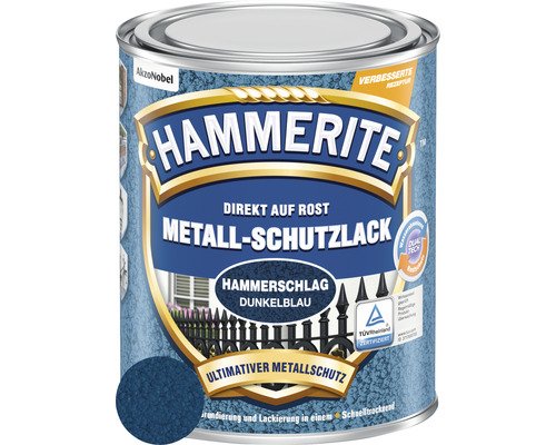 HAMMERITE Hammerschlaglack Effektlack Dunkelblau 750 ml-0