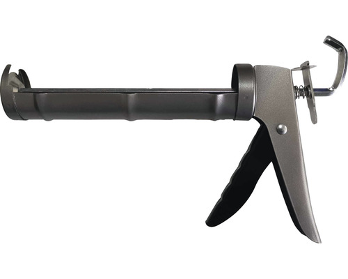 Pistolet à cartouche demi-coque gris aluminium 23 x 5,5 x 19,5 cm